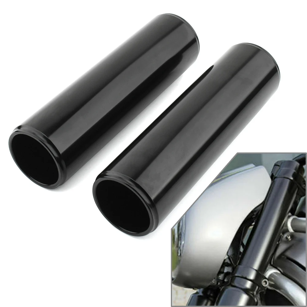 2Pcs Motorbike Upper Fork Tube Front Shock Absorber Cover Black For Harley V-ROD NIGHT ROD SPECIAL 2007-2011