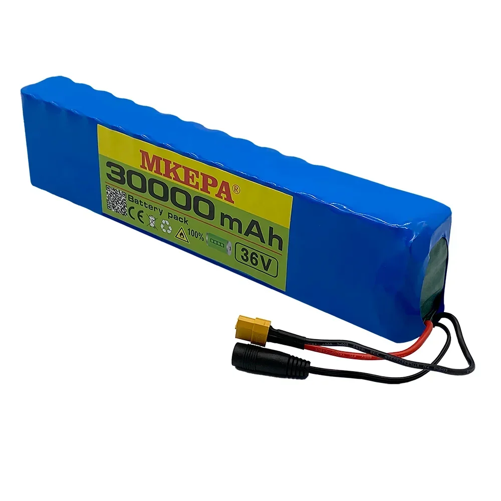 MKEPA High Quality 36V 30ah 10S3P New Lithium-Ion Special Battery For 500W Electric Bicycle Motor With15A BMS Connector XT60