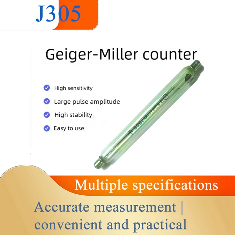 1 Set J305 Geiger Counter Tube Nuclear Radiation Detector GM Tube Radiation Monitor Replacement Parts With Ion Chamber