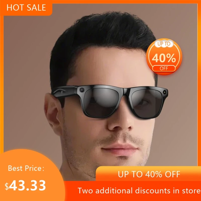 

Умные очки с ИИ: HD-камера, запись видео, прослушивание музыки, звонки, распознавание объектов, Bluetooth. Дропшиппинг.