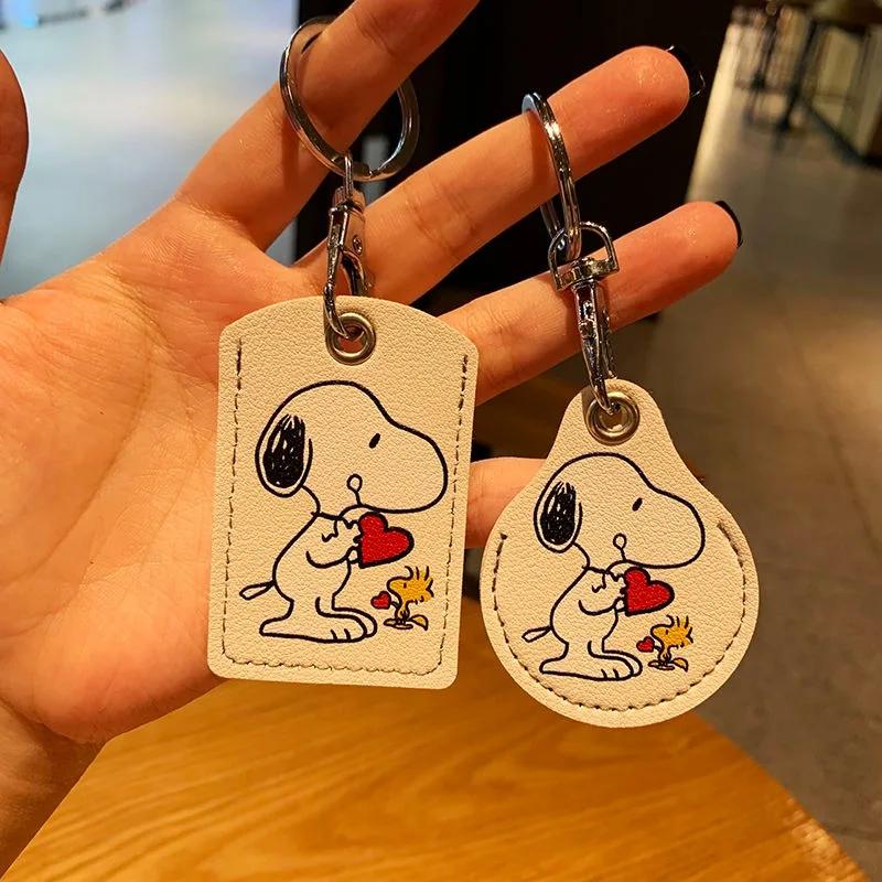 Cartoon animation pattern Snoopy new cute fashionable simple portable sensor access card protective cover for men and women