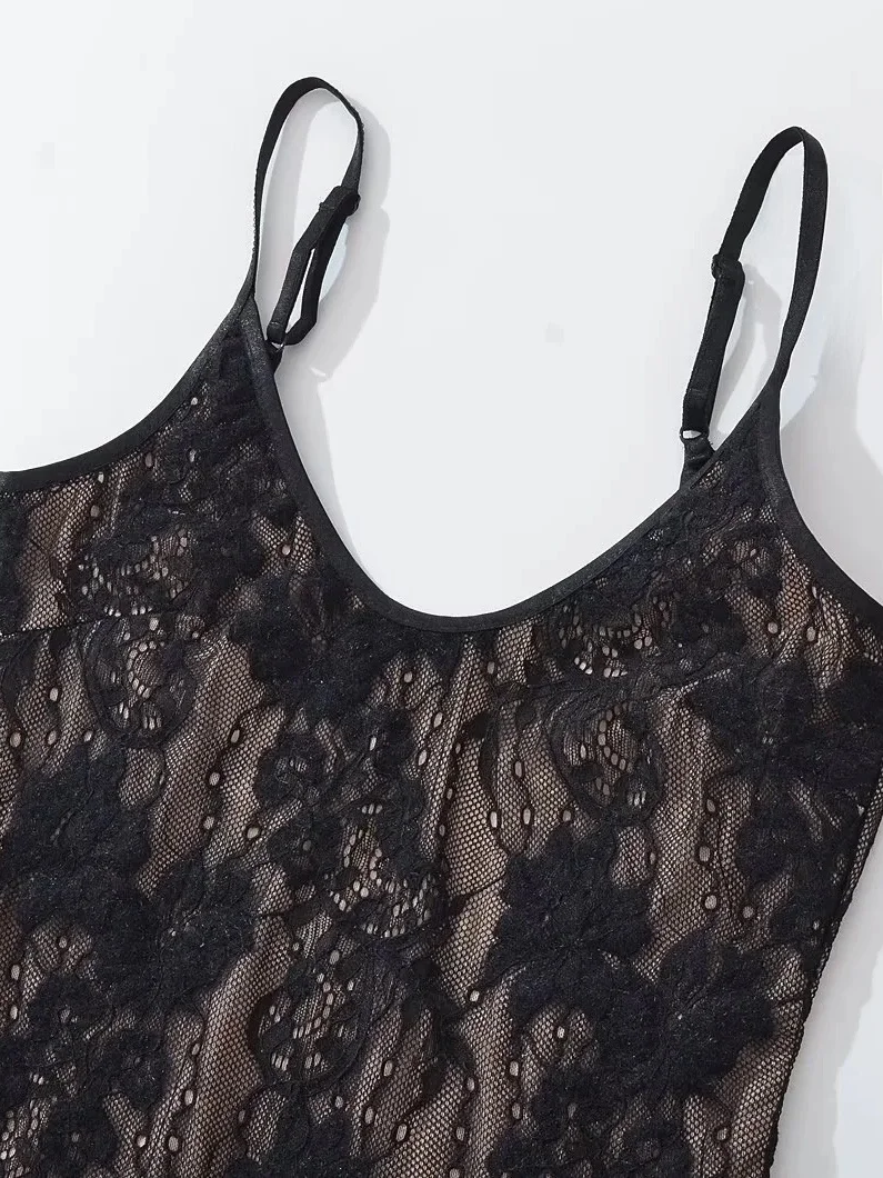 Costume da bagno sexy americano Sle con finiture in pizzo da donna Pure Desire Bal Slim Fit Top Strapl U Ne Design