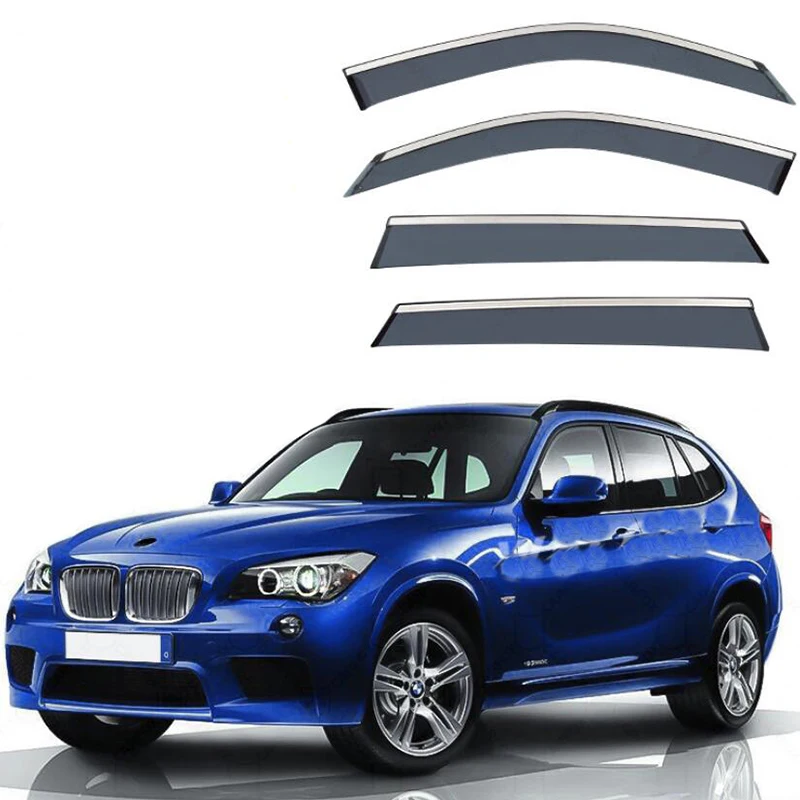 Window Visor Side Window Deflector Weather Shields For BMW X1 2009 2010 2011 2012 2013 2014 2015 2016 2017 2018 2019 2020 -2025