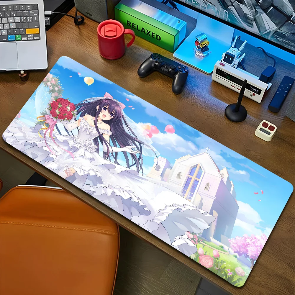 1PC Hot Anime DATE A LIVE Princess Non-slip Mouse Pad Suitable For Office Computers Laptops E-sports Game Desk Mats XXL Keyboard