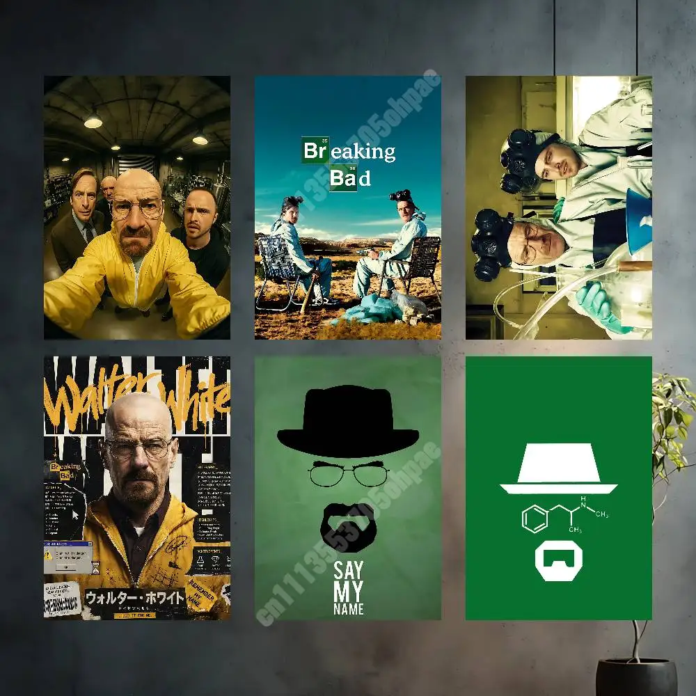 B-Breaking B-Bad Walter Heisenberg White Aesthetic Poster Gallery Prints HD Home Wall Art Stylish Decoration