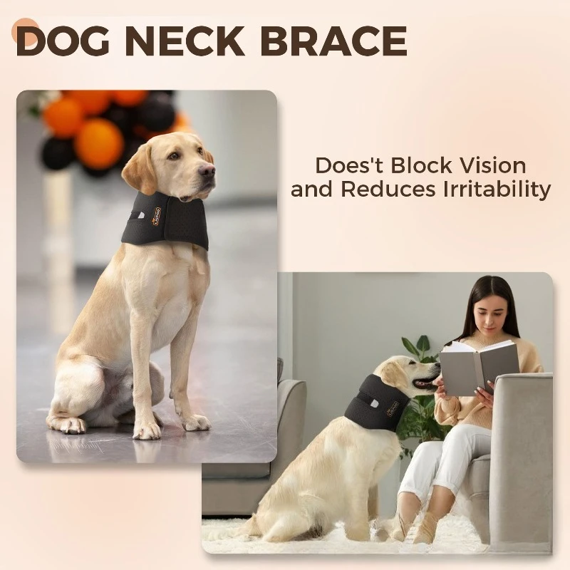 

Dog Neck Collar Support Injury Recovery Post Surgery Protection Comfortable Breathable Pet Cervical Brace Help Recovery