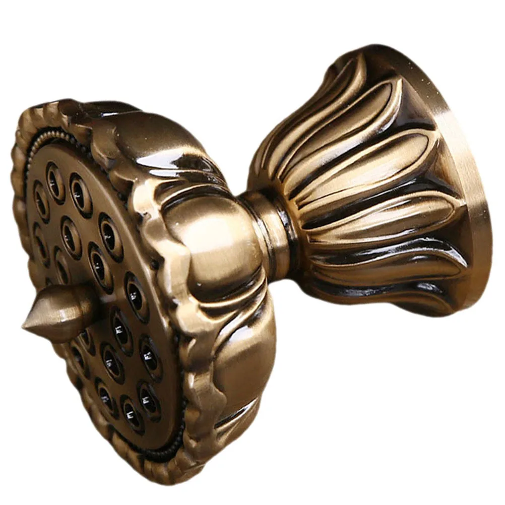 

Lotus Shaped Incense Holder Zen Style Premium Zinc Alloy Home Decor Meditation Sleep Effects Compact Room Bedroom