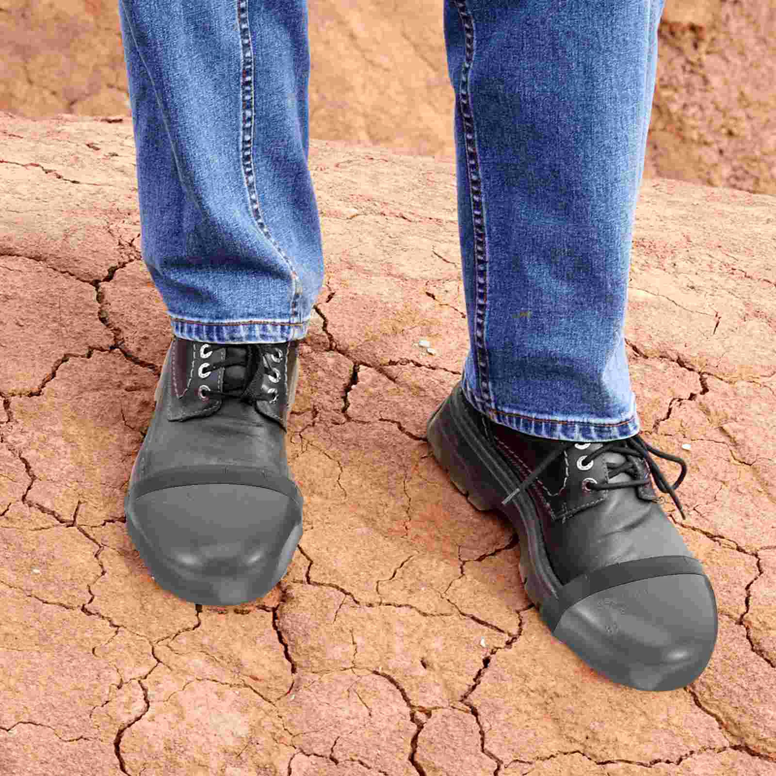 Protezione del lavoro puntale di sicurezza stivali da lavoro da uomo copriscarpe in acciaio per scudo di protezione delle scarpe e donne