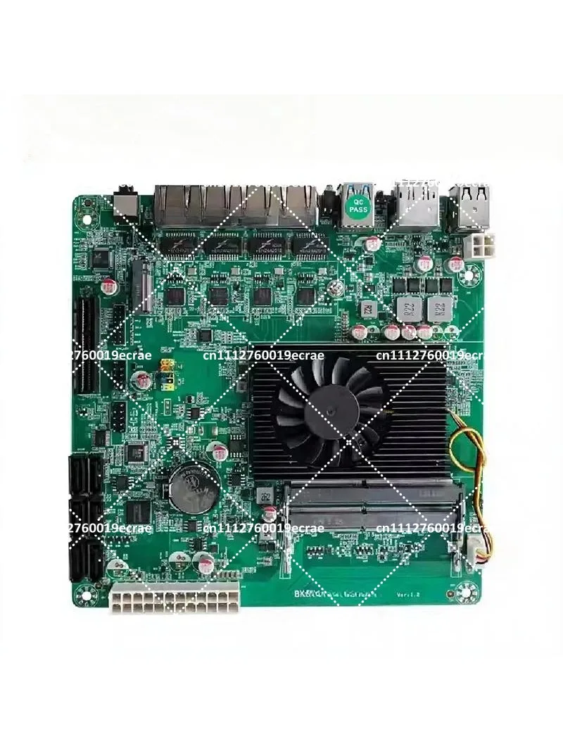 N5105 NAS Motherboard ITX Soft Router 4x 2.5G LAN Port 6x SATA 11th Gen Mini Computer Host