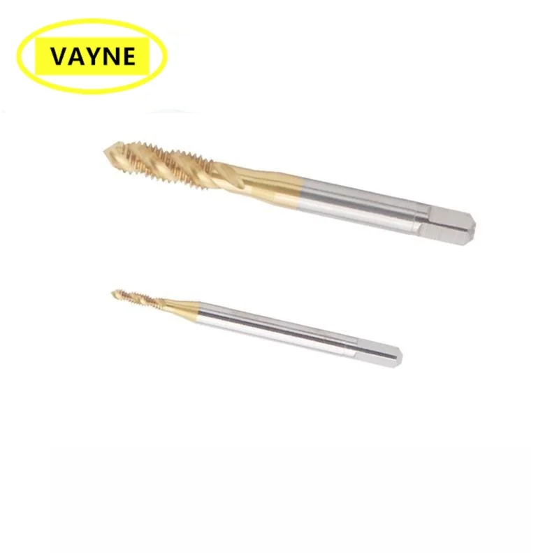 VAYNE HSSE Amerikanischer spiralförmiger geriffelter Gewindebohrer mit TIN UNF UNC UNS0-80 6-32 3-48 1-64 3/8 1/2 5/8 7/16 9/16 Maschinengewindebohrer mit Feingewinde