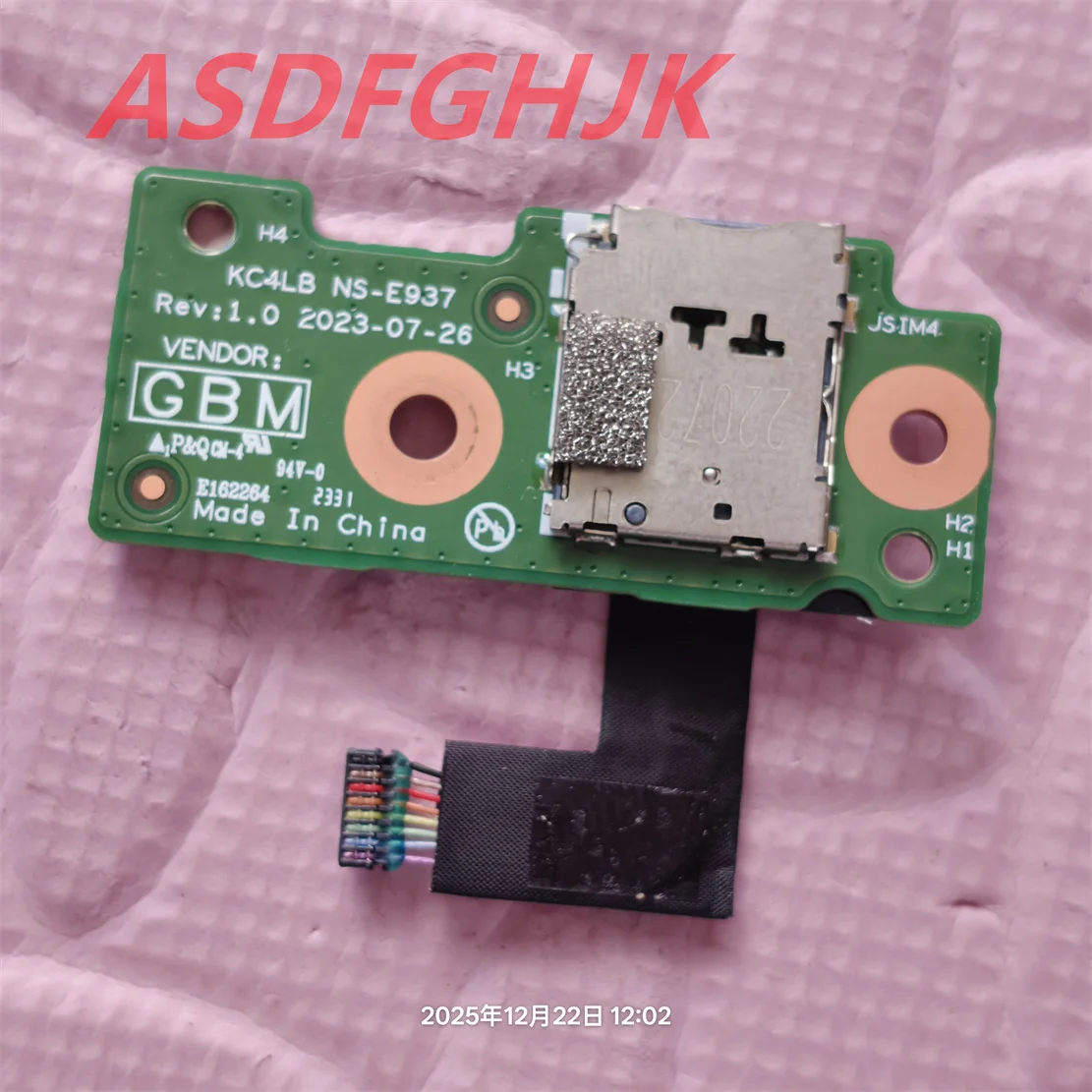 KC4LB NS-E937 FOR LENOVO CHROMEBOOK 14E GEN3 SIM BOARD WITH CABLE  TEST OK
