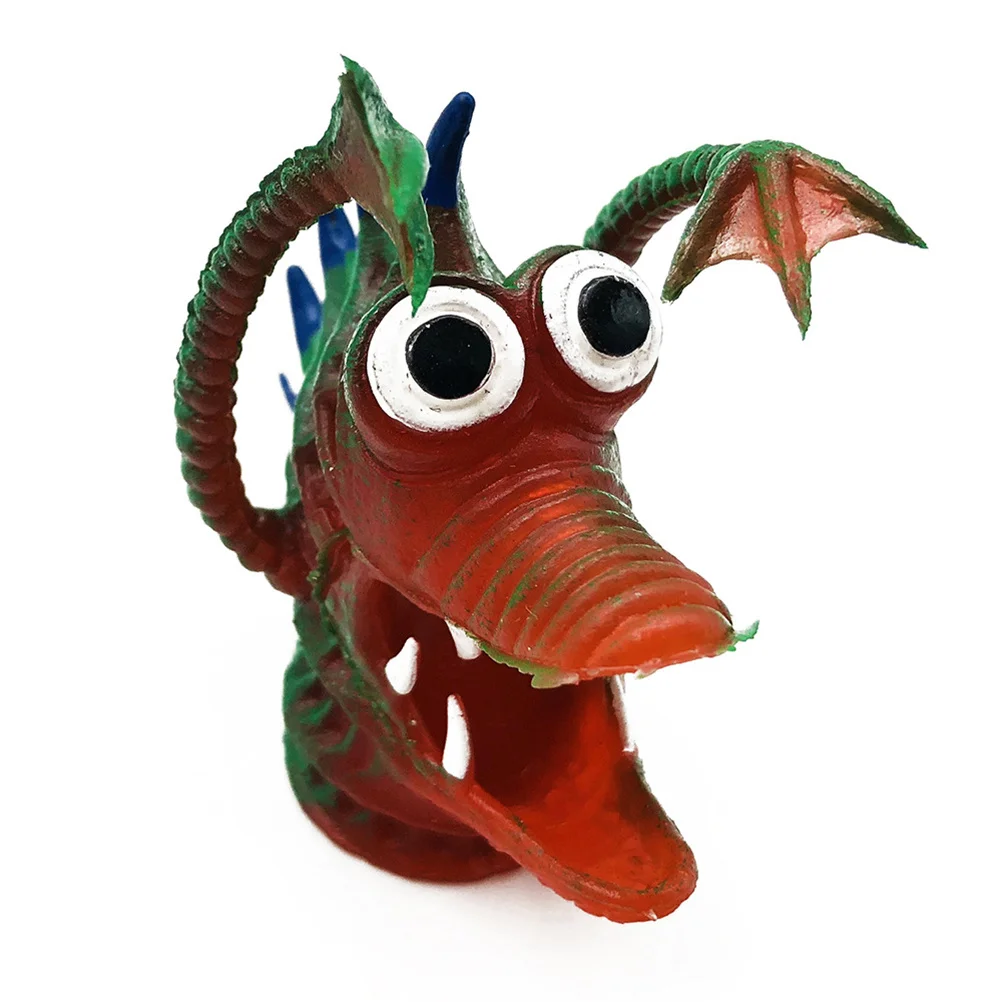 Marionetas de dedo de animales de silicona para niños, 5 uds., narración de cuentos para niños, regalo para juego de imitación, personajes de simulación, marionetas de mano