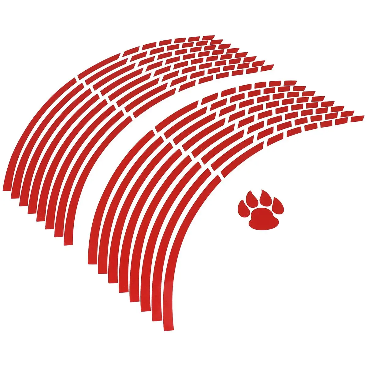 

2Pcs Motorcycle Wheel Rim Stickers PVC Waterproof Durable Colorful Car Decoration Graphics Auto Accessories Interior