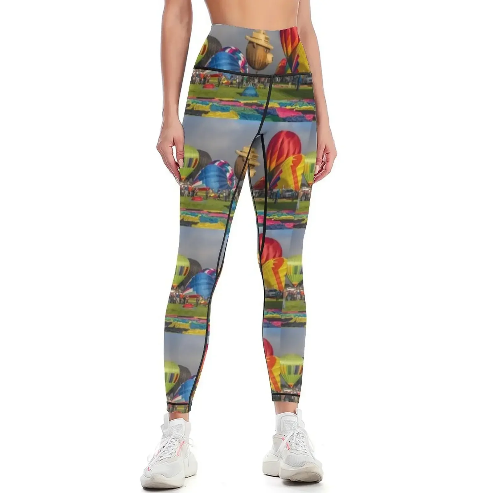 

USA. New Mexico. Albuquerque International Balloon Fiesta. Field of Balloons. Leggings Women's push up Womens Leggings