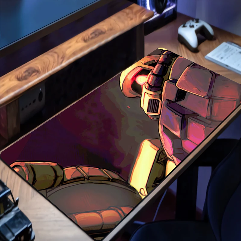 Tappetino per mouse Meccanico Warrior Gundam Zaku II Tappetino per mouse HD Tappetini per mouse Accessori per PC Tappetino per tastiera Tappetino per mouse in gomma Tappetino per scrivania per laptop