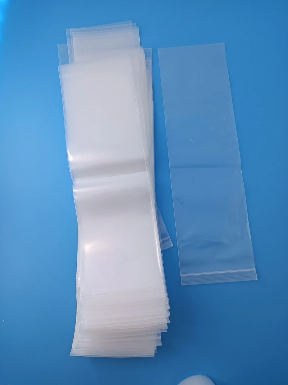 width 6 cm plastic bag long strip sealing bag Clear PE plastic bag long size product packaging bag zip lock poly bag