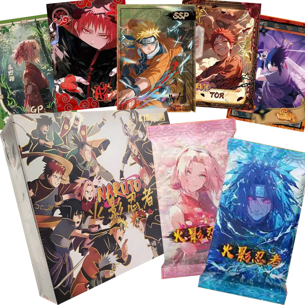 

Naruto Collection Cards for Friends Haruno Sakura Hatake Kakashi Trendy Fashion Street Graffiti Character Cards Anime Peripheral
