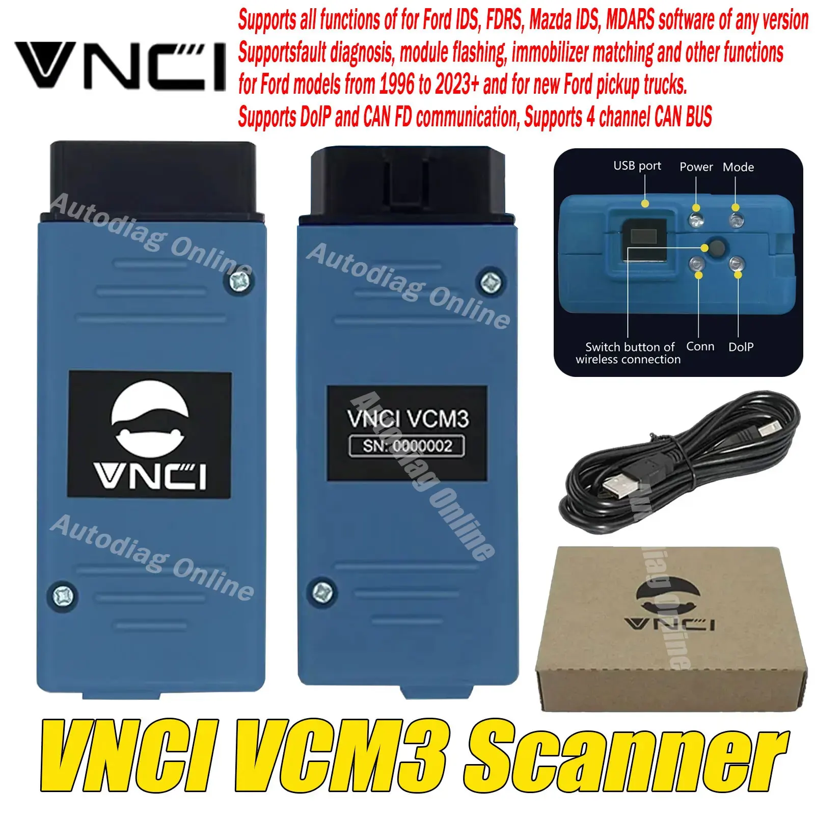 Vnci VCM3 Auto Diag… - image