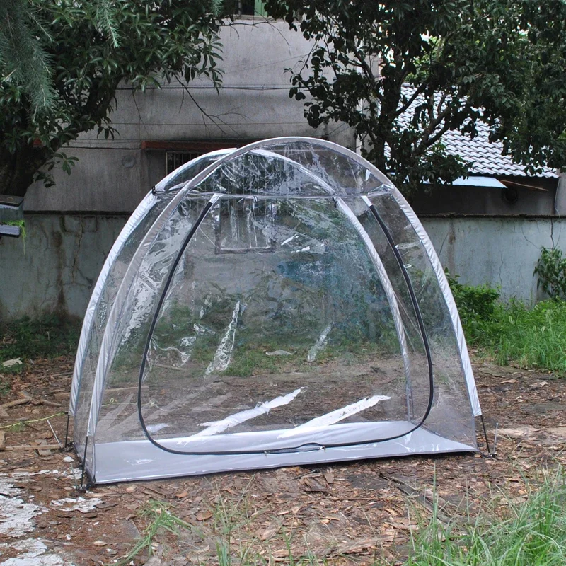 

Large Plant Growing Tent Transparent PVC Flower Sun Room Sunshine Leisure House Single Person Outdoor Camping Cover Gezebo