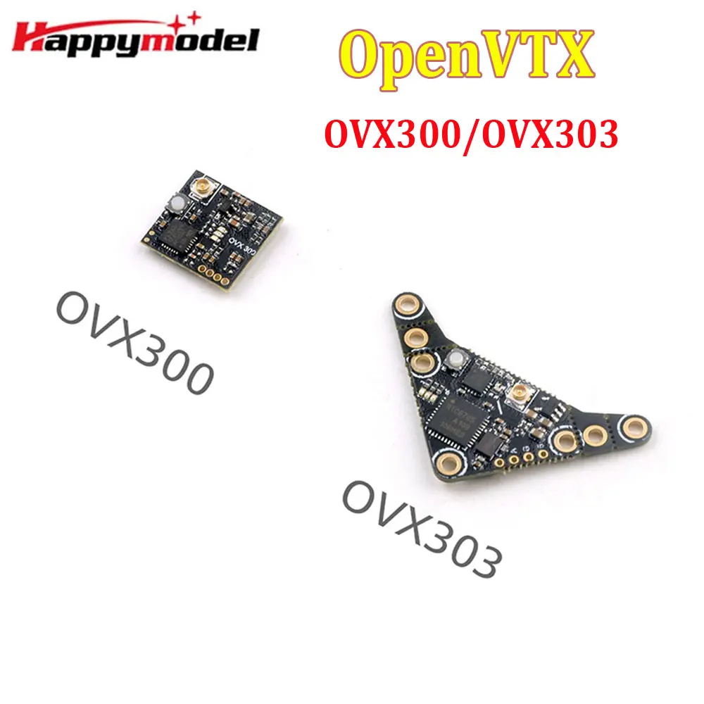 HappyModel OVX300 OVX303 5.8G 40CH 300mW Adjustable OpenVTX Video Micro Transmitter for RC FPV Tinywhoop Nano Micro Long Range