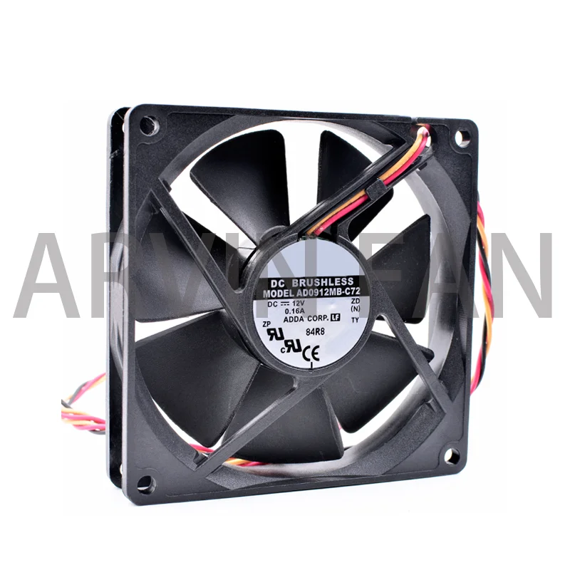 Brand New Original AD0912MB-C72 9cm 90x90x20mm 9020 90mm Fan DC12V 0.16A Computer Case CPU Cooling Fan