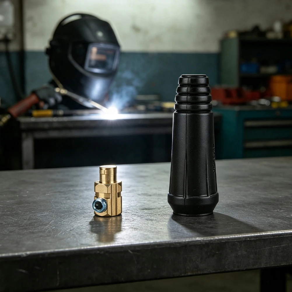 Solid Brass Inner Core Welding Quick Connector High Electrical Conductivity Low-loss Current Transmission Welding Connector