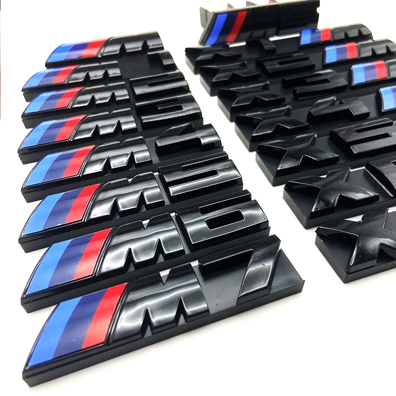 For BMW M Logo X1 X2 X3 X4 X5 X6 F48 G01 E84 E83 F39 F10 F30 G11 G07 G86 G80 G60 E60 E46 3D Car Front Grille Badge Emblem