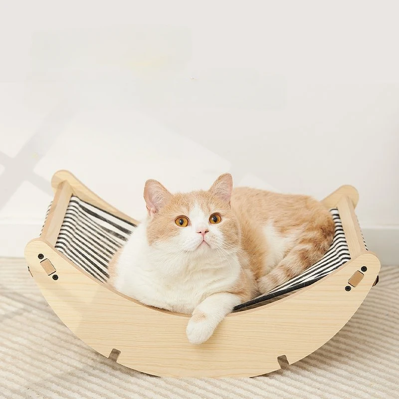 2in1 Detachable Cat Rocking Bed Multifunctional Pet Nest Easy Installation Puppy Kitty Hammock Off Ground Ventilation Cat Bed