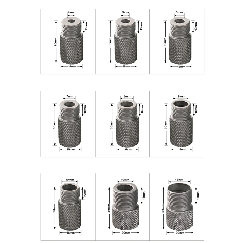 สแตนเลสทนทาน M14 4-10 มม.M18 10/15mm Dowel เจาะแขนไม้ Dropship