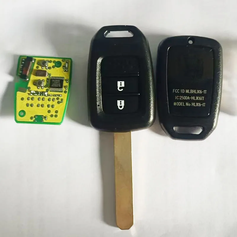 

2 Button Remote Control Key For Honda XRV Fit City GREIZ ID46 Chip 433Mhz