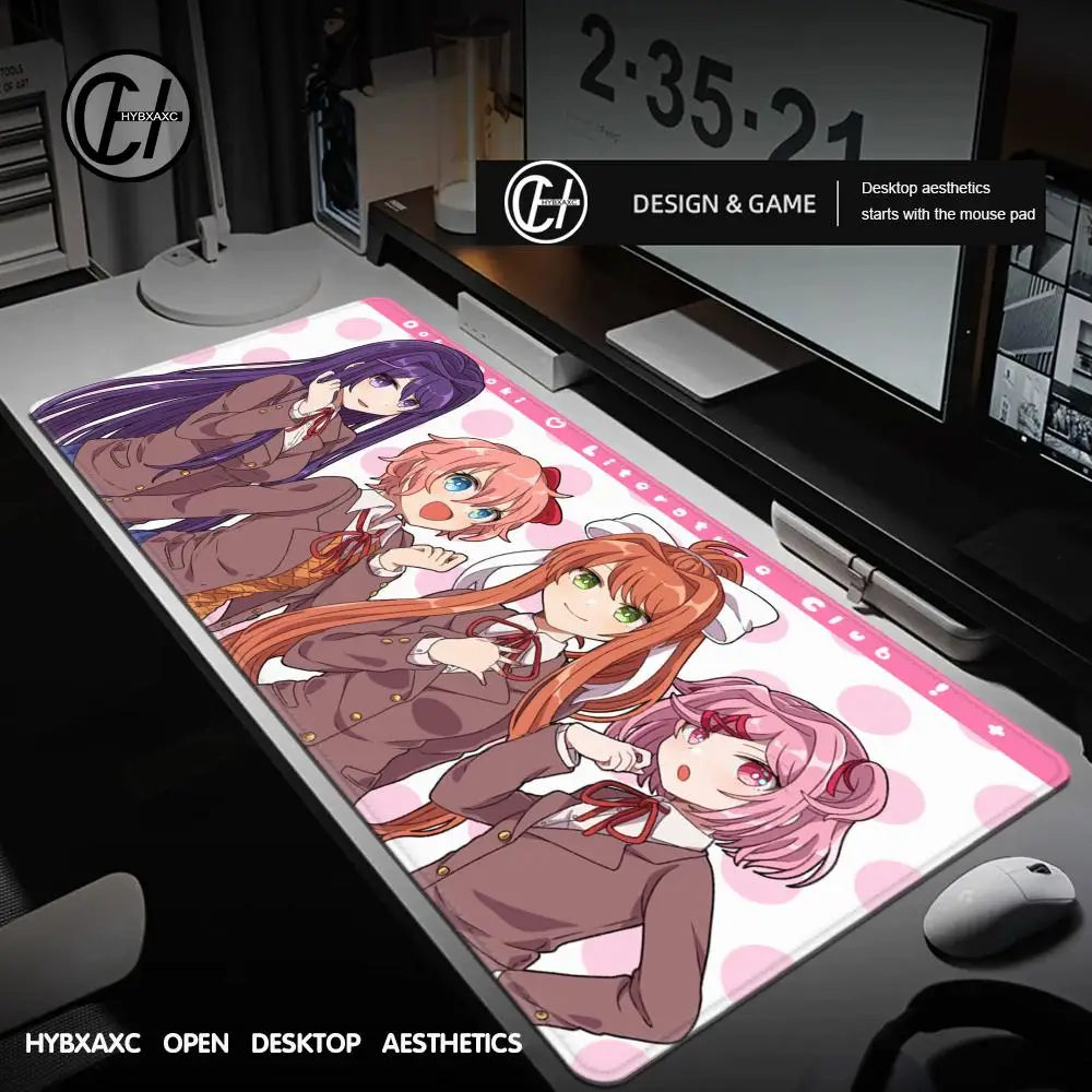 1200x600 DDLC D-Doki L-Literature Mousepad Boy Pad Natural Rubber Gaming mousepad Desk Mat Size