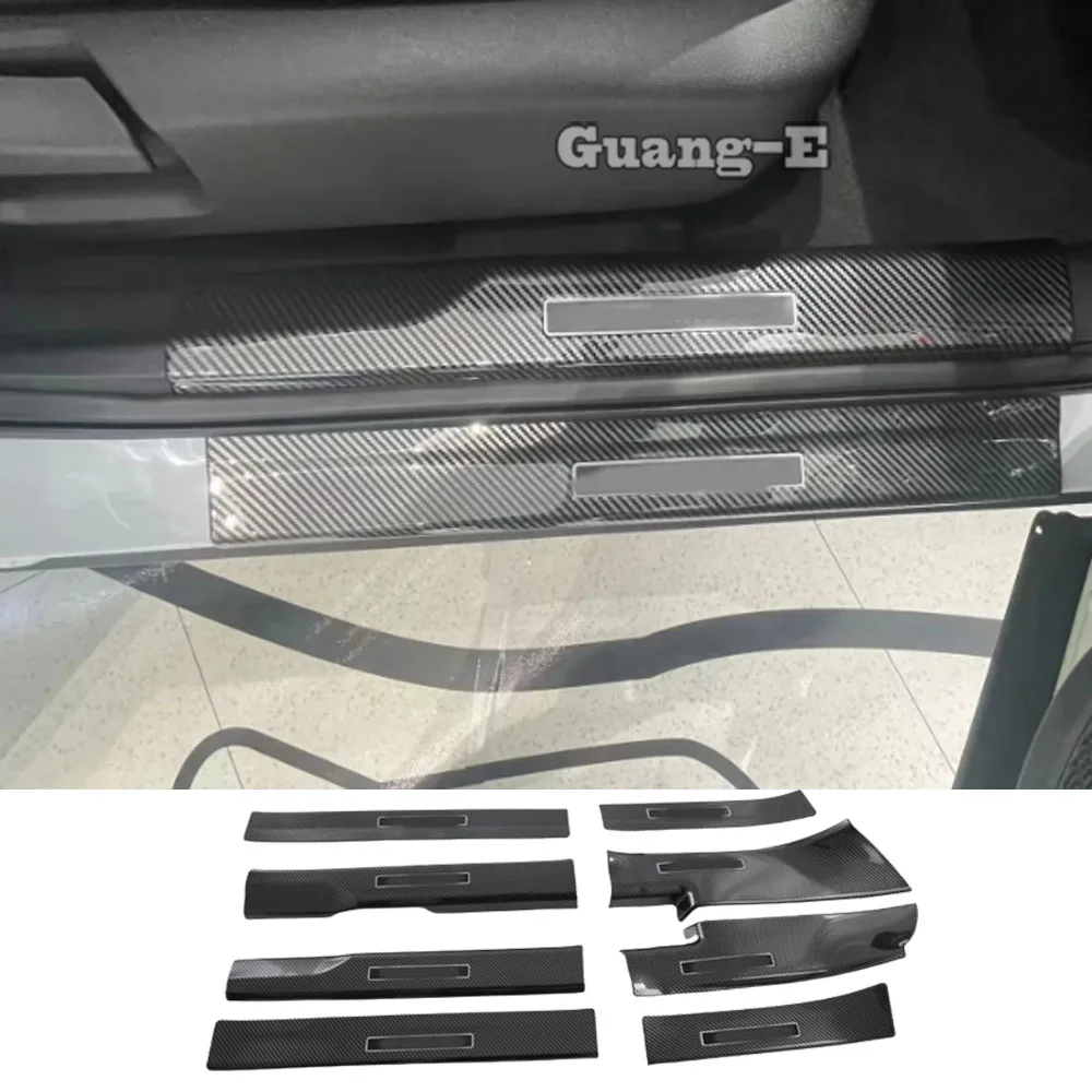 For Mitsubishi Outlander 2022 2023 2024+ Door Sill Scuff Plate Cover Panel Step Threshold Strip Pedal Frame Accessories Stickers