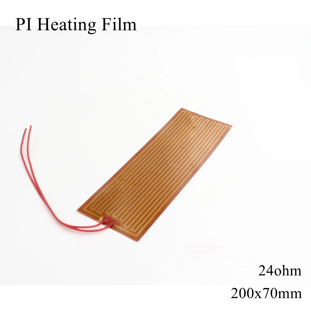 Polyimide PI Heating Film Adhesive Electric Heater Flexible Plate Panel Pad Mat Foil Fuel Oil Engine Tank 5V 12V 24V 110V 220V