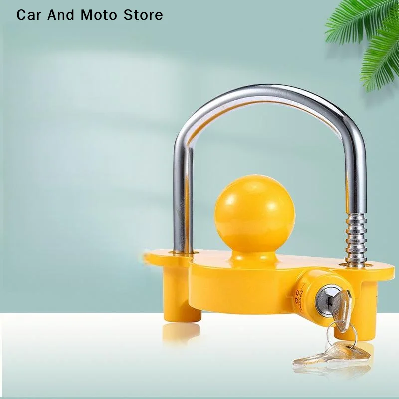 

【CMO】1 комплект, 2-5/16 дюймов, регулируемый противоугонный замок, сверхмощный замок сцепного устройства прицепа, U-образная форма, безопасность шарика для буксировочного приемника