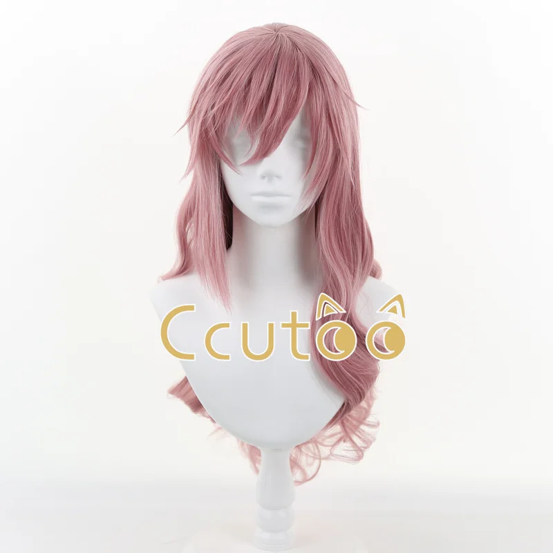 

Final Fantasy FF13 Lightning Mixed Pink Long Heat Resistant Synthetic Hair Cosplay Costume Wig Wavy Women Party Heat Resistant