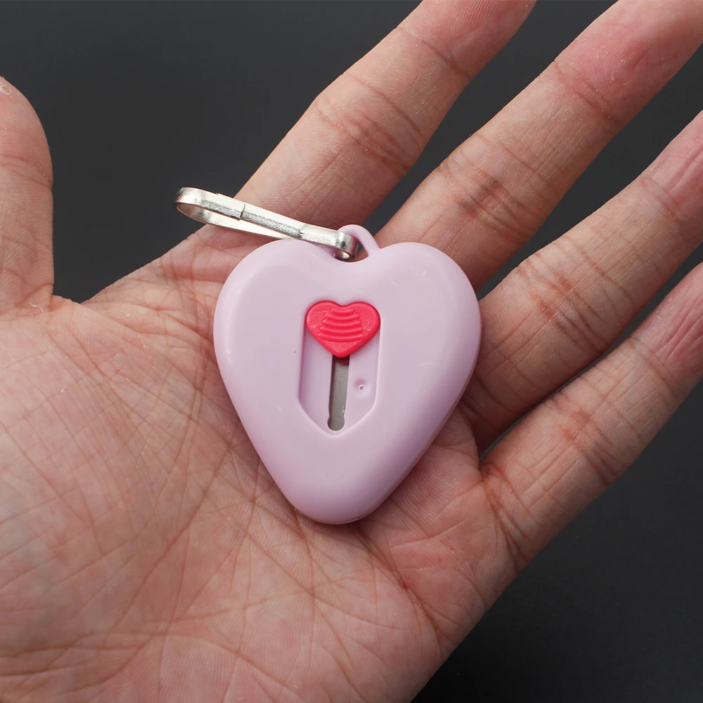 Pink/blue/green 3 colors heart shape portable cute mini steel-blade/Ceramics-Blade Utility knife Unboxing tools