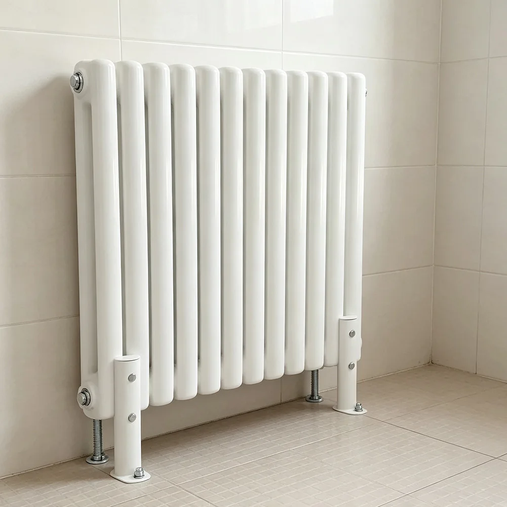 Heating System Holder Steel Radiator Bracket For Optimal Air Circulation Sturdy Construction Easy Installation