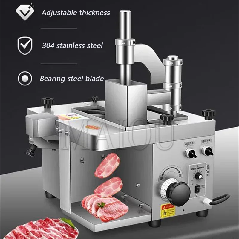 Trancheuse à viande, Machine à trancher les seins de poulet, Machine de découpe de saucisses