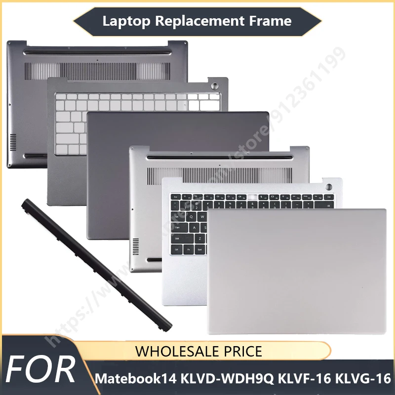 NEW For Matebook 14 KLVD-WDH9Q KLVF-16 KLVG-16 Laptop LCD Back Cover Front Palmrest Bottom Case Laptop Frames keyboard Hinges