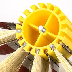 Szlifowanie Mop ściernica drut szczotka do kół pióro ścierne szczotka do polerowania koła sizal tarcza polerska do paska polerskiego