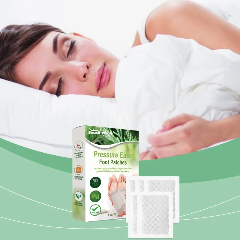 Pressure Ease Foot Patches Help Sleeping Adhesive Detox Pads Improve Metabolism Blood Circulation Natural Dispel Dampness Pads