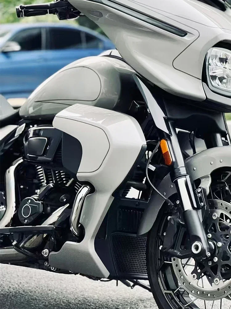 MACTIONS Chrome Front Engine Guard For Harley Touring FLHX FLTRX 24-2026 FLHXSE FLTRXSE 23-Up Motorcycle Fairing Lower Crash Bar