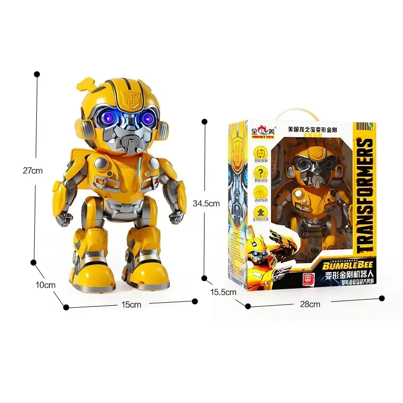 Robot Transformers de juguete Bumblebee con Control remoto, máquina de programación de Educación Temprana, figura de acción de baile inteligente, regalo de juguete