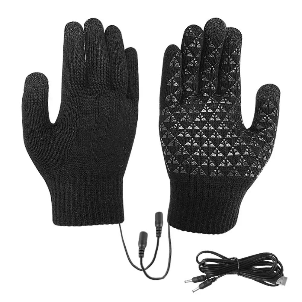 USB Heating Electric Heating Gloves Students Child Elderly Warms and Thicks Heating Waterproof Electric Heated Gloves Unisex New