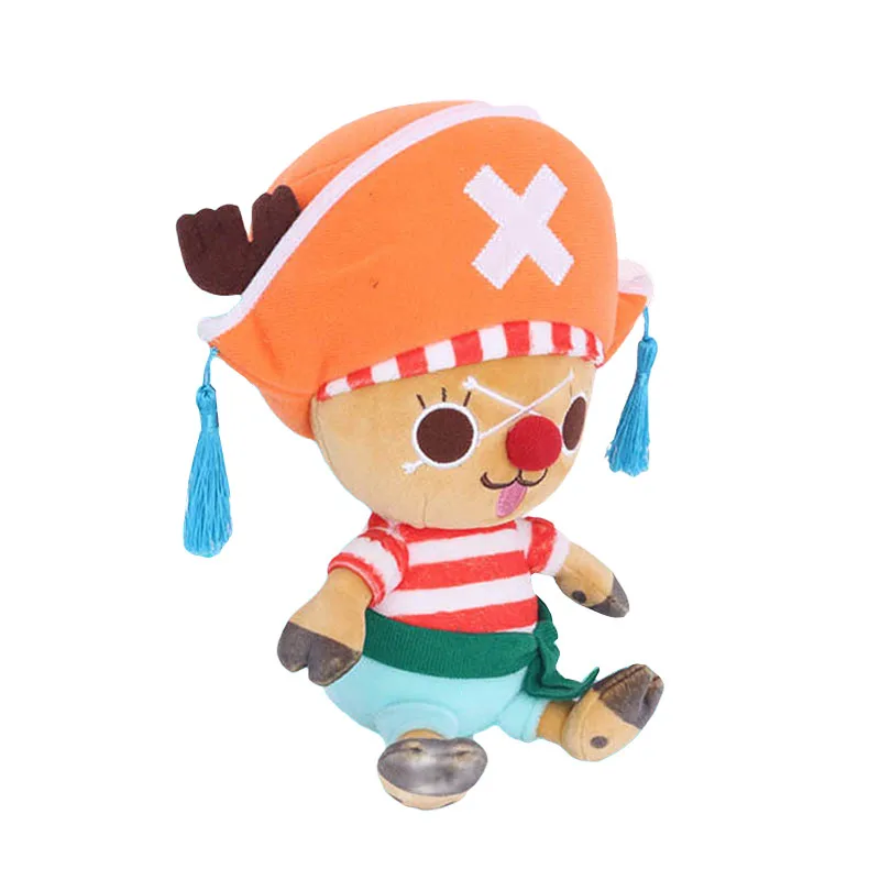 Japanische Anime 25 cm One Piece Original Plüschtiere CartoonFigure Ruffy Chopper Ace Roronoa Zoro Niedliche Stoffpuppe Kinder Weihnachtsgeschenke – Detail 3