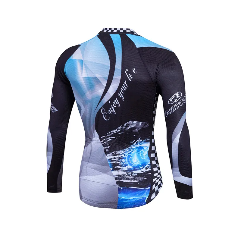 Men\'s Cycling Jersey 2024 Spring Fall Breathable Long Sleeve Men\'s Cycling Clothing MTB Road UV Protection Men\'s Cycling Shirt