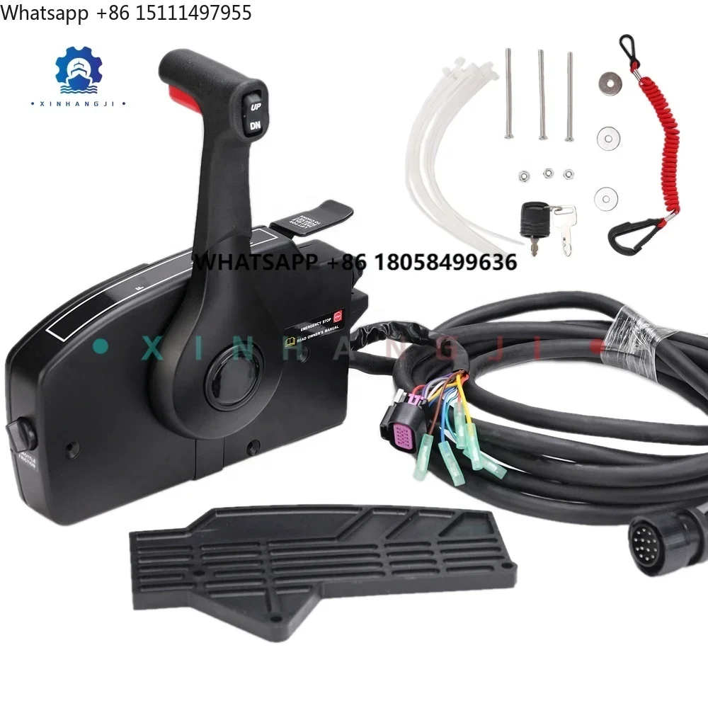 New 881170A13 Side Mount Boat Remote Control Box  with 14Pin Wire Harness (16FT) for  Outboard Motor