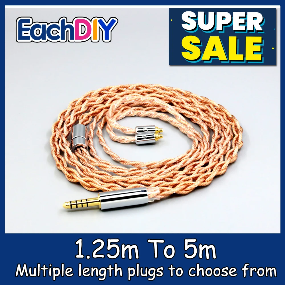 

Graphene 7N OCC Shielding Coaxial Mixed Earphone Cable For Sennheiser ie200 IE300 IE900 ie600 MMCX LN007763