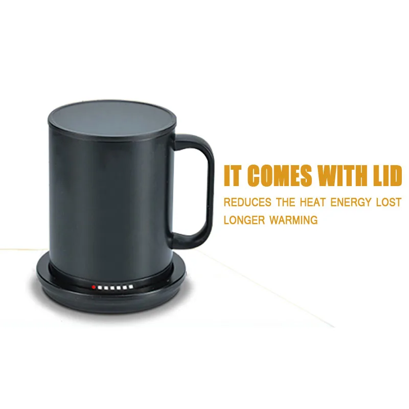 Home version gift promotion group buying self-heating electric cup vacuum modern smart with bluetooth mug