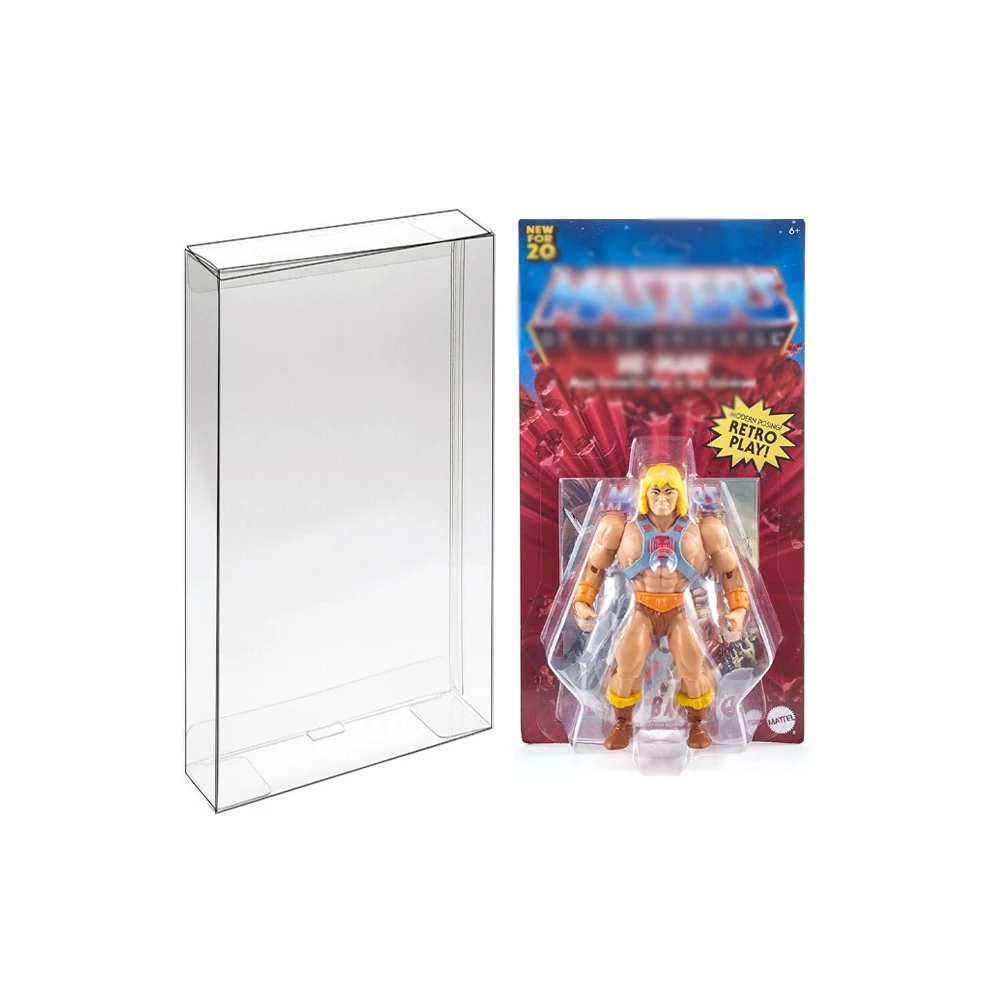 RUITROLIKER 10 Uds funda protectora caja de exhibición funda protectora para Masters of The Universe (Motu) origines cardadas figura de 5,5"